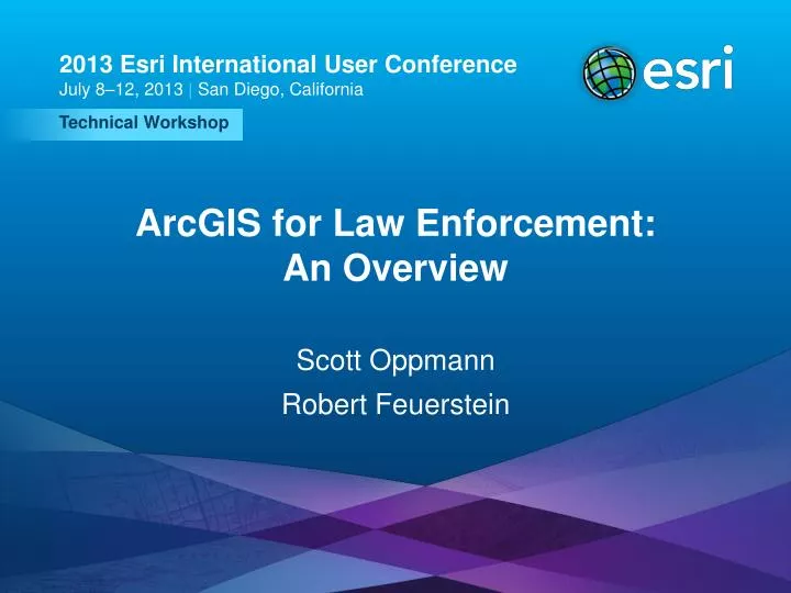 arcgis for law enforcement an overview