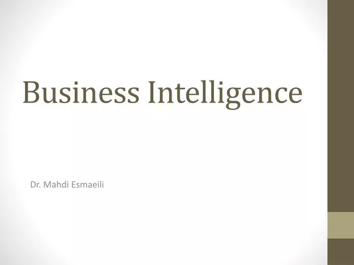 business intelligence