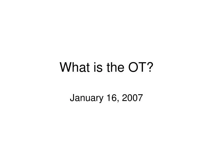 january 16 2007