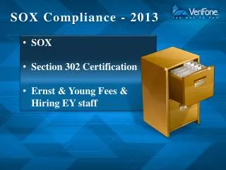 SOX Compliance - 2013