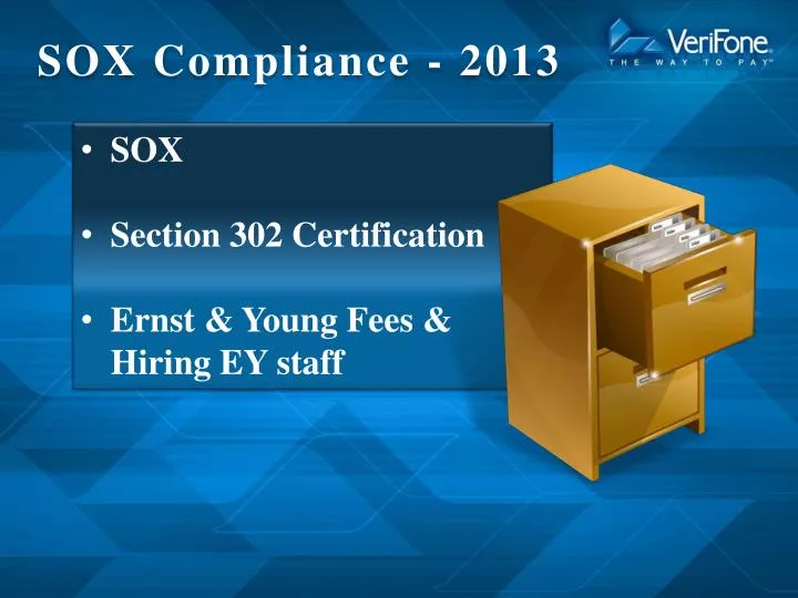 sox compliance 2013