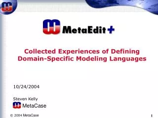 Collected Experiences of Defining Domain-Specific Modeling Languages