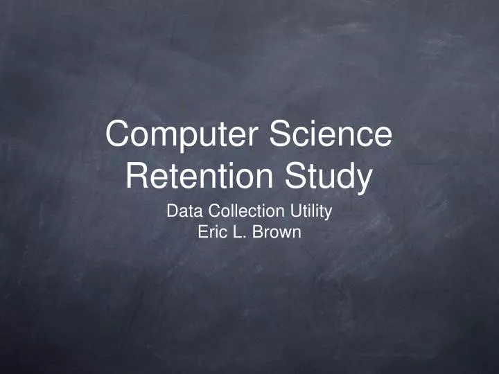 computer science retention study