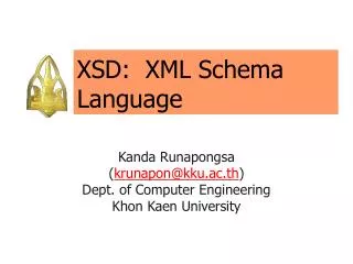 XSD: XML Schema Language
