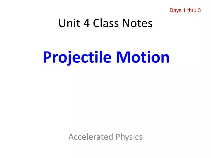 unit 4 class notes