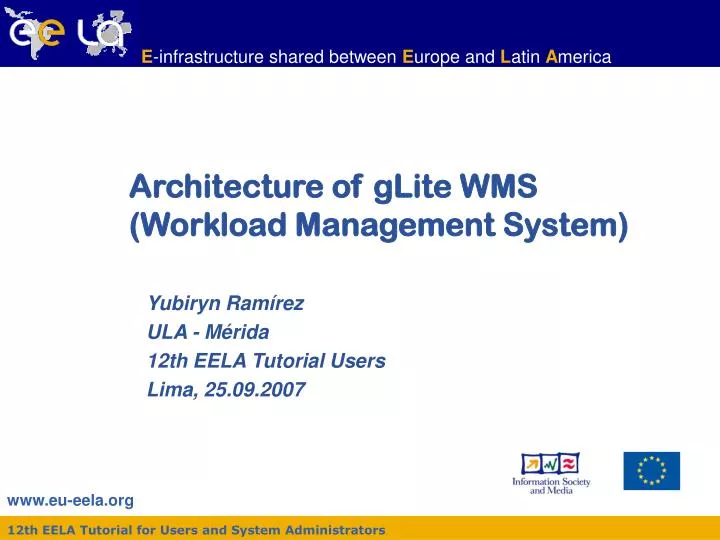 architecture of glite wms workload management system