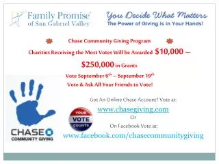 Chase Community Giving Program