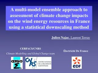CERFACS/CNRS Climate Modelling and Global Change team