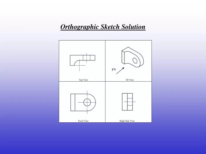 orthographic sketch solution