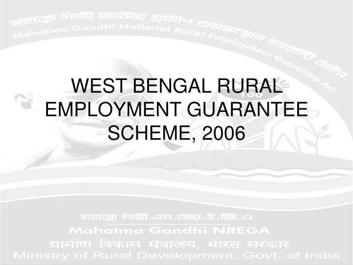 west bengal rural employment guarantee scheme 2006