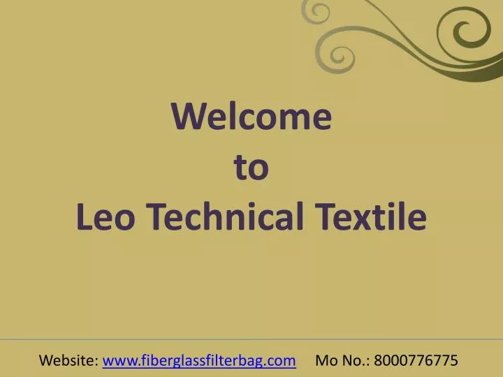 welcome to leo technical textile