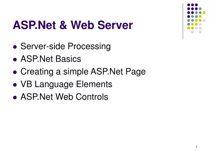 asp net web server
