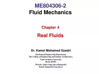 ME804306-2 Fluid Mechanics