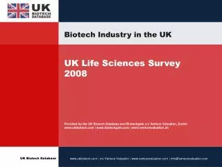 Biotech Industry in the UK