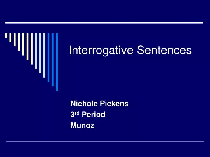 interrogative sentences