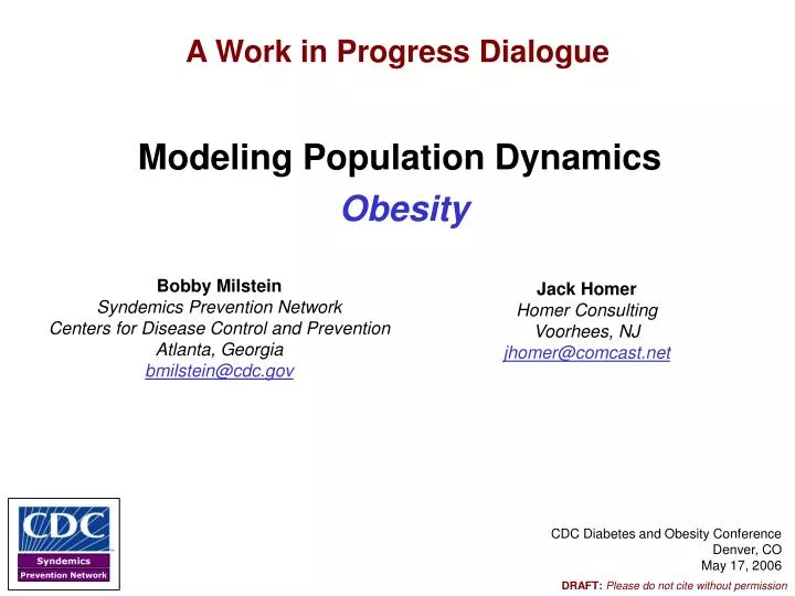 modeling population dynamics
