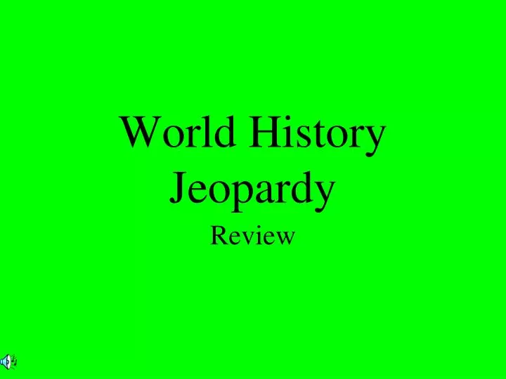 world history jeopardy
