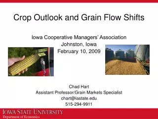 Crop Outlook and Grain Flow Shifts