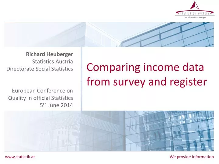 comparing income data from survey and register