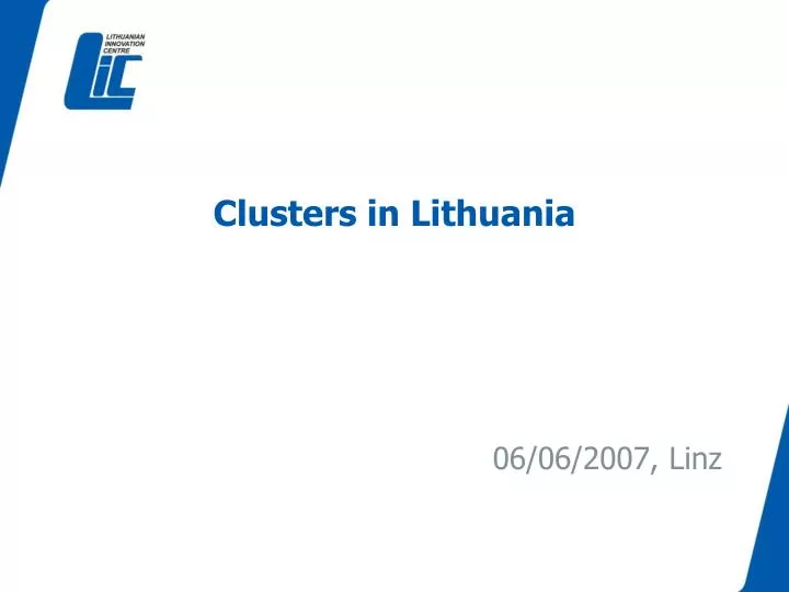 clusters in lithuania