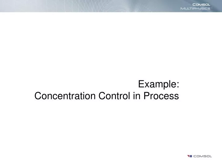 example concentration control in process
