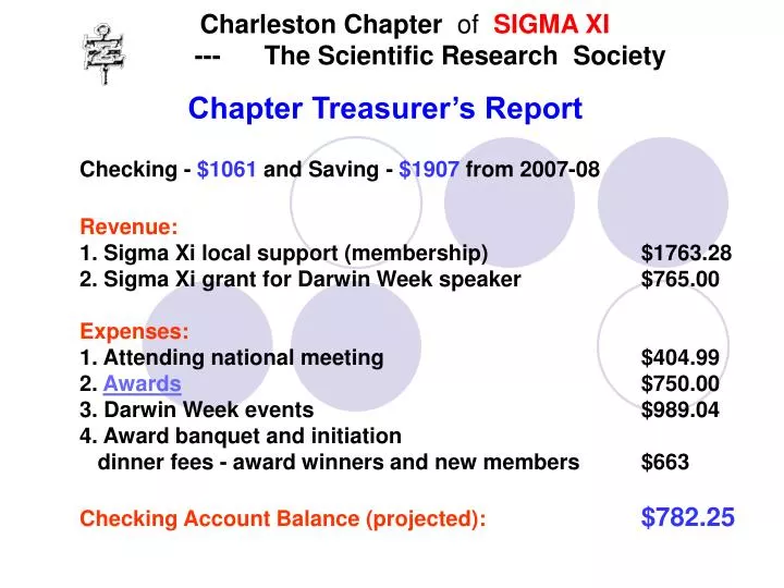 charleston chapter of sigma xi the scientific research society