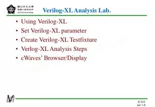 verilog xl analysis lab
