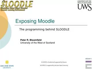 Exposing Moodle