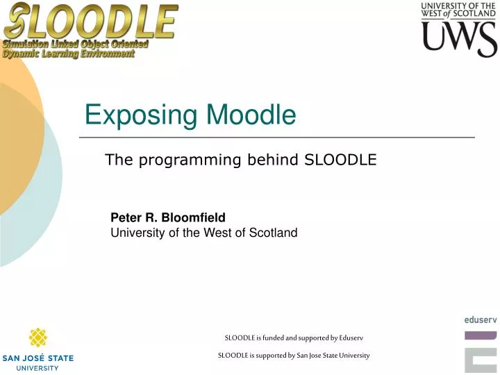 exposing moodle