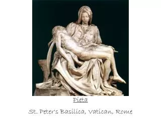 Pieta St. Peter's Basilica, Vatican, Rome