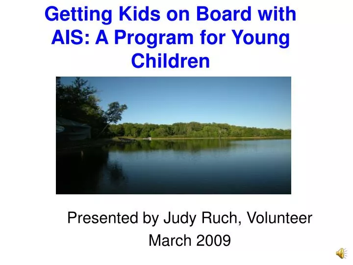 getting kids on board with ais a program for young children