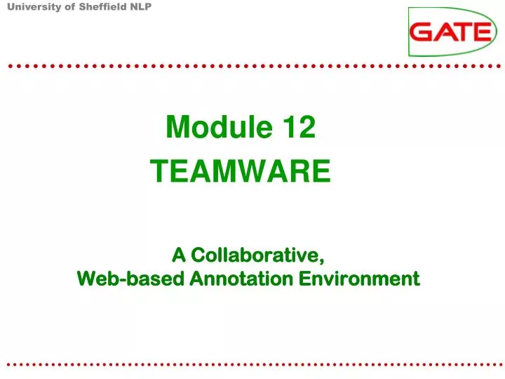 a collaborative web based annotation environment