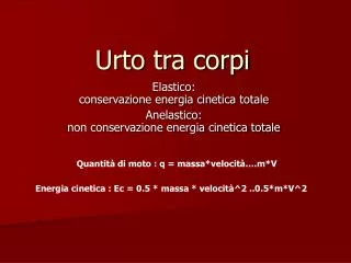 urto tra corpi