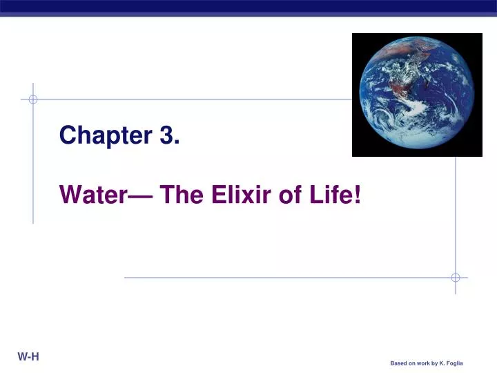 chapter 3 water the elixir of life