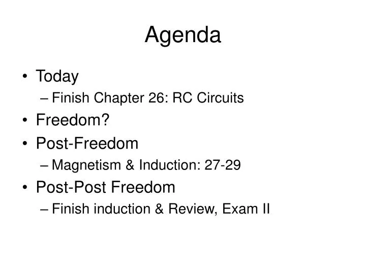 agenda