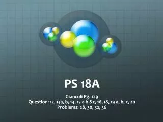 PS 18A