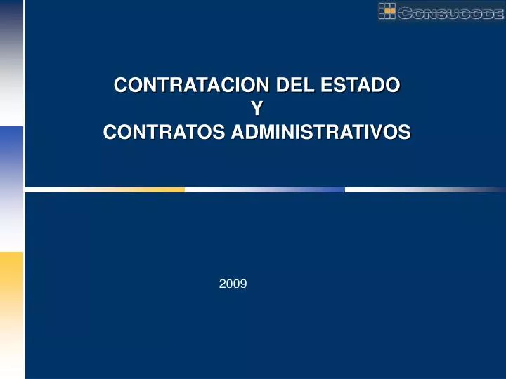 contratacion del estado y contratos administrativos