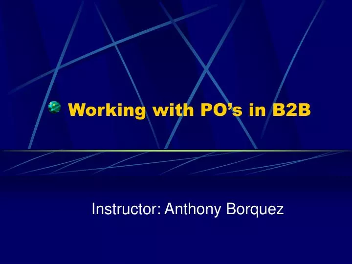 working with po s in b2b