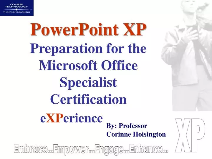 powerpoint xp preparation for the microsoft office specialist certification