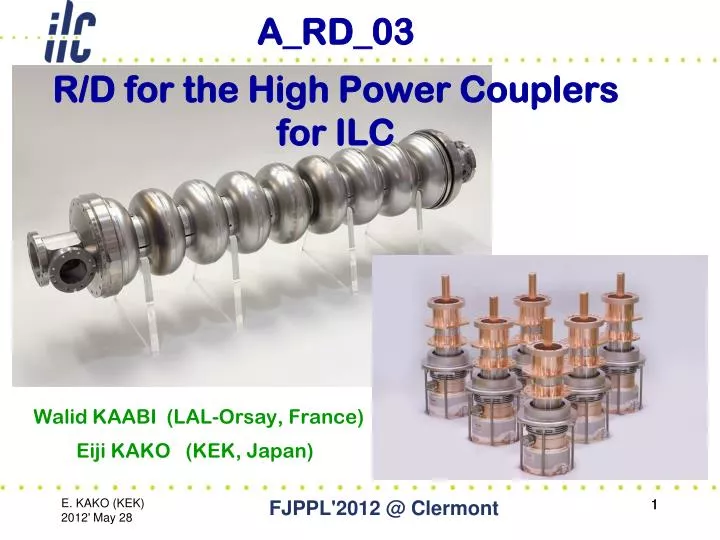 a rd 03 r d for the high power couplers for ilc