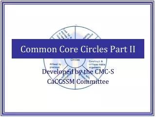 Common Core Circles Part II