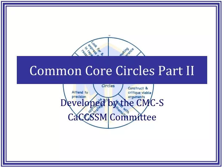 common core circles part ii