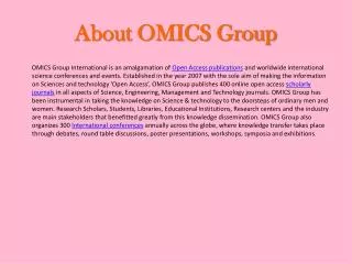 About OMICS Group