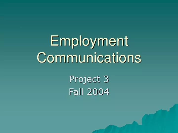 employment communications