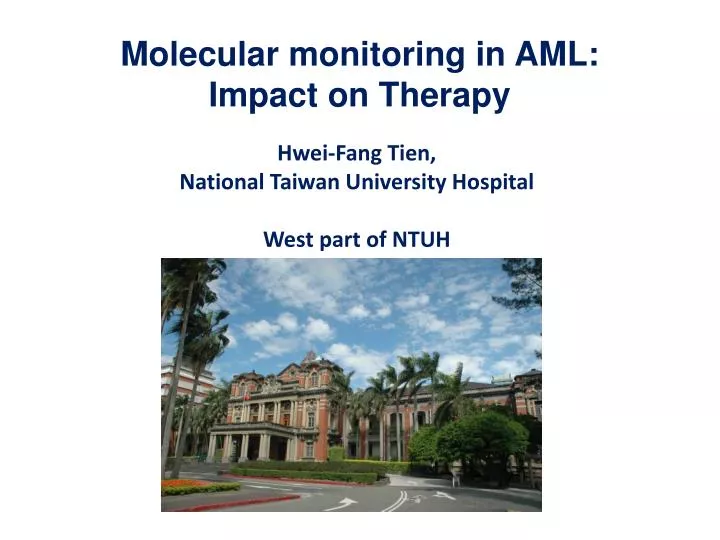 molecular monitoring in aml impact on therapy