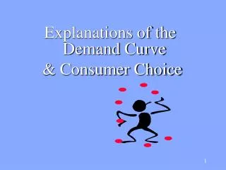 Explanations of the Demand Curve &amp; Consumer Choice