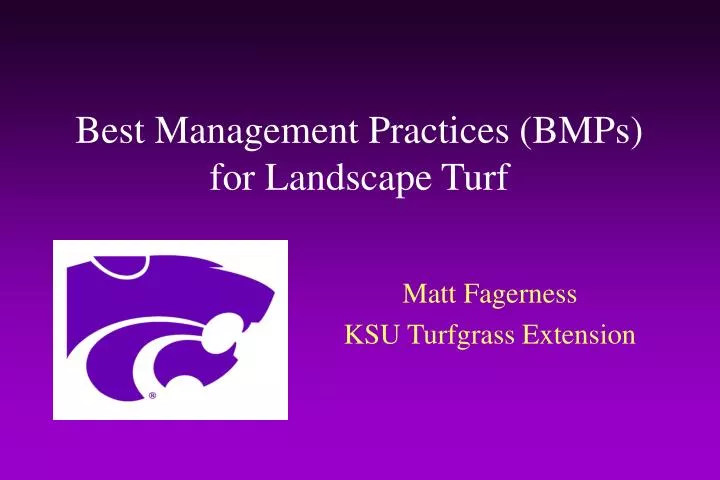 best management practices bmps for landscape turf