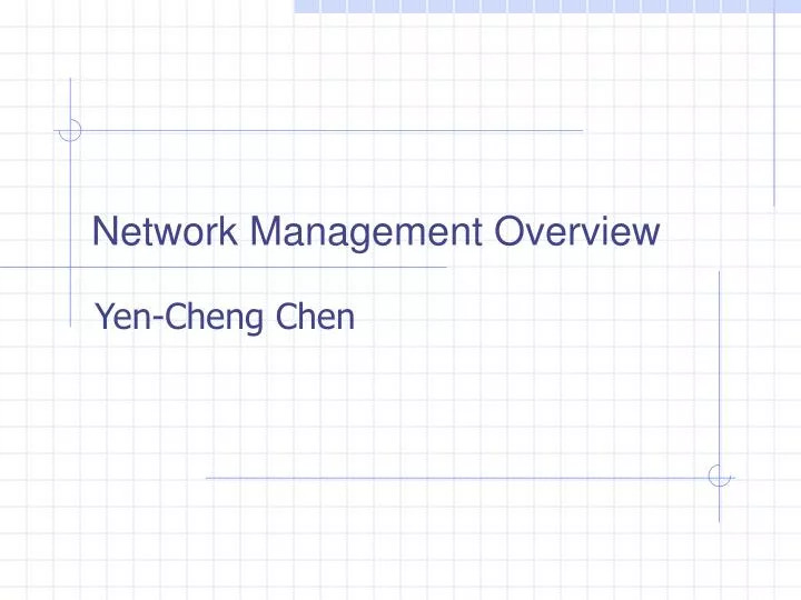 network management overview