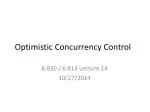 Optimistic Concurrency Control - slide 1