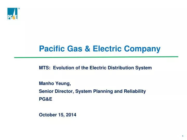 pacific gas electric company